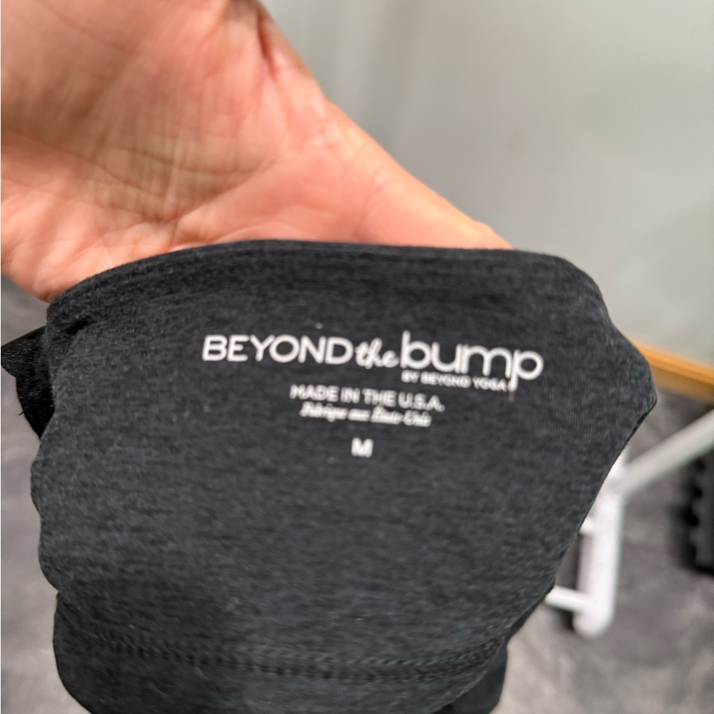 Beyond Yoga Charcoal Maternity nursing bra